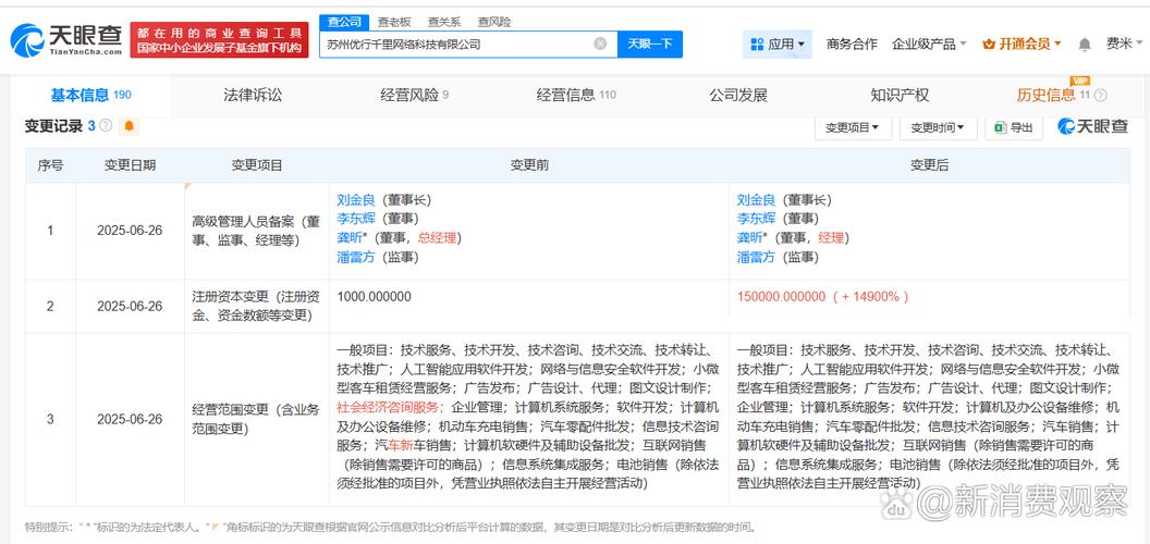 优行千里科技工商变更，强化网络与信息安全实力
